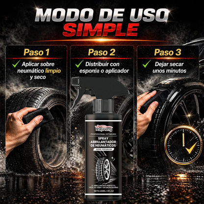 Abrillantador de Neumaticos 200ml | Phantom Car
