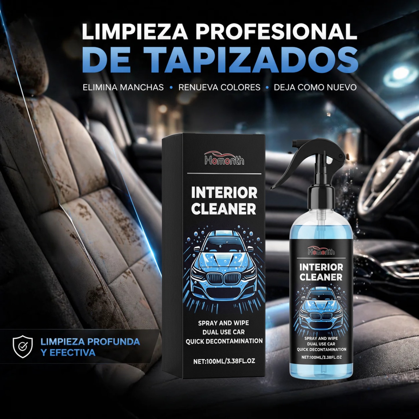 Limpia Tapizados Profesional 250ml | PHANTOM CAR