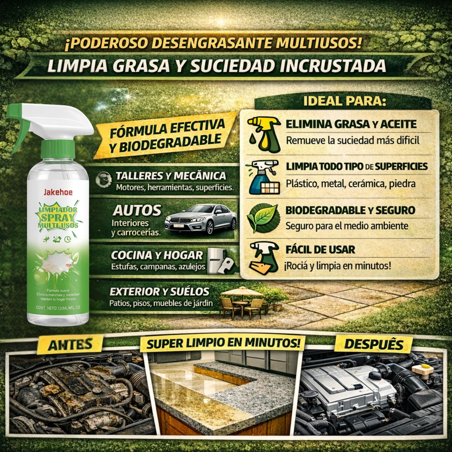 Nice Green | Eliminador Concentrado de Suciedad Incrustada
