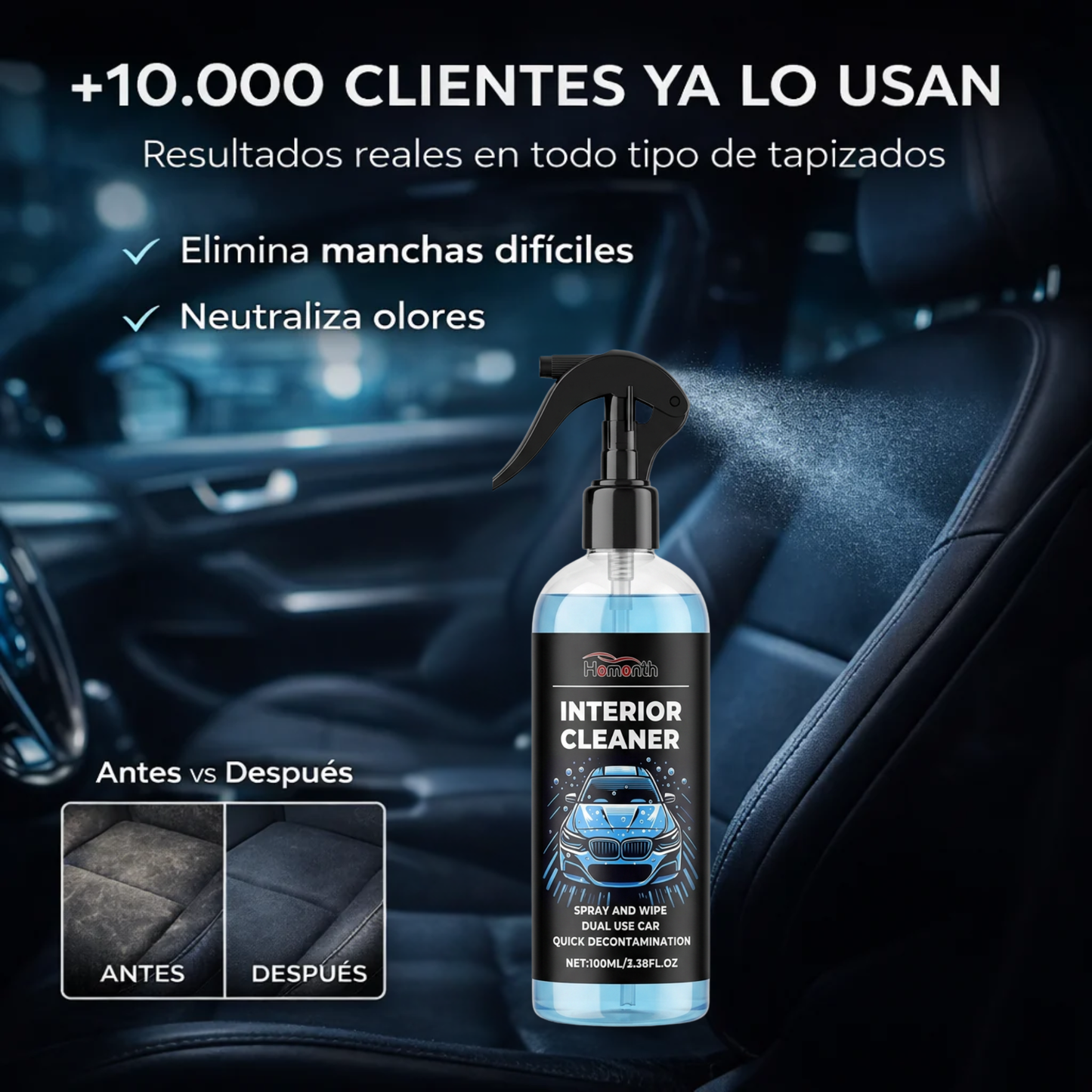 Limpia Tapizados Profesional 250ml | PHANTOM CAR