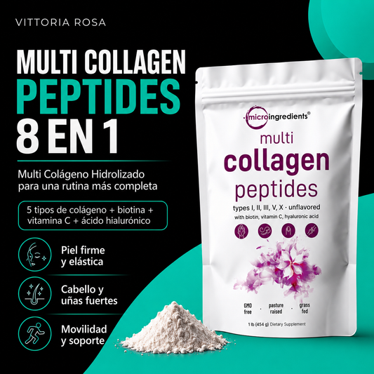 Multi Collagen Peptides | Multi Colágeno Hidrolizado 8 en 1