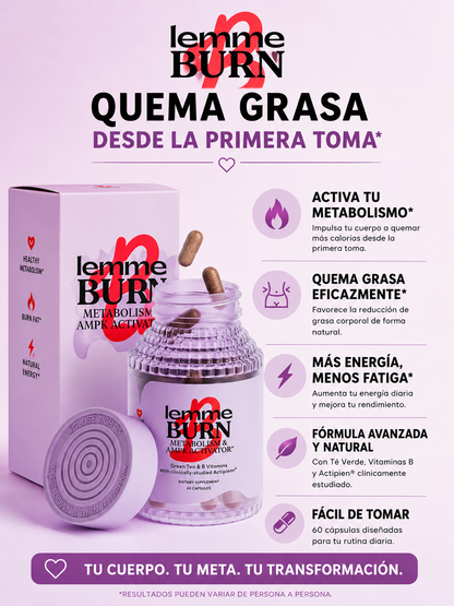 Lemme | Quema Grasa | Formula natural | 60 Caps