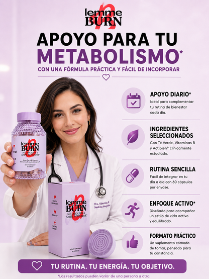 Lemme | Quema Grasa | Formula natural | 60 Caps