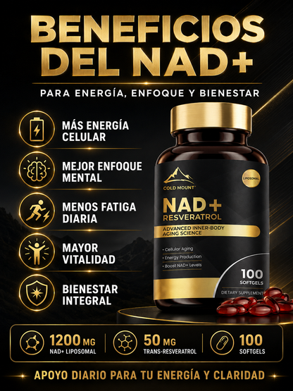 NAD+ Plus con Trans-Resveratrol | Vitalidad, Energía y Salud Celular