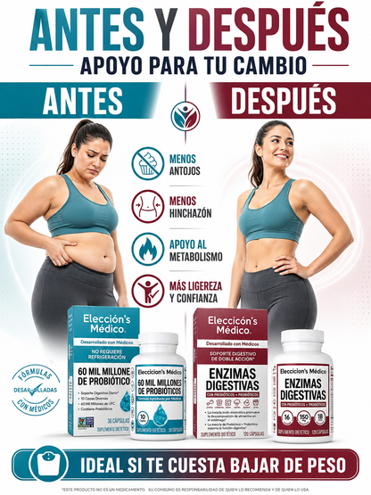 Paquete Hack Grasa | Apoyo para digestión y quemador de grasa