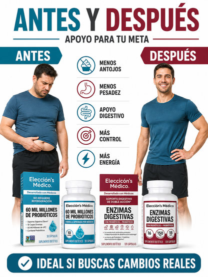Paquete Hack Grasa | Apoyo para digestión y quemador de grasa
