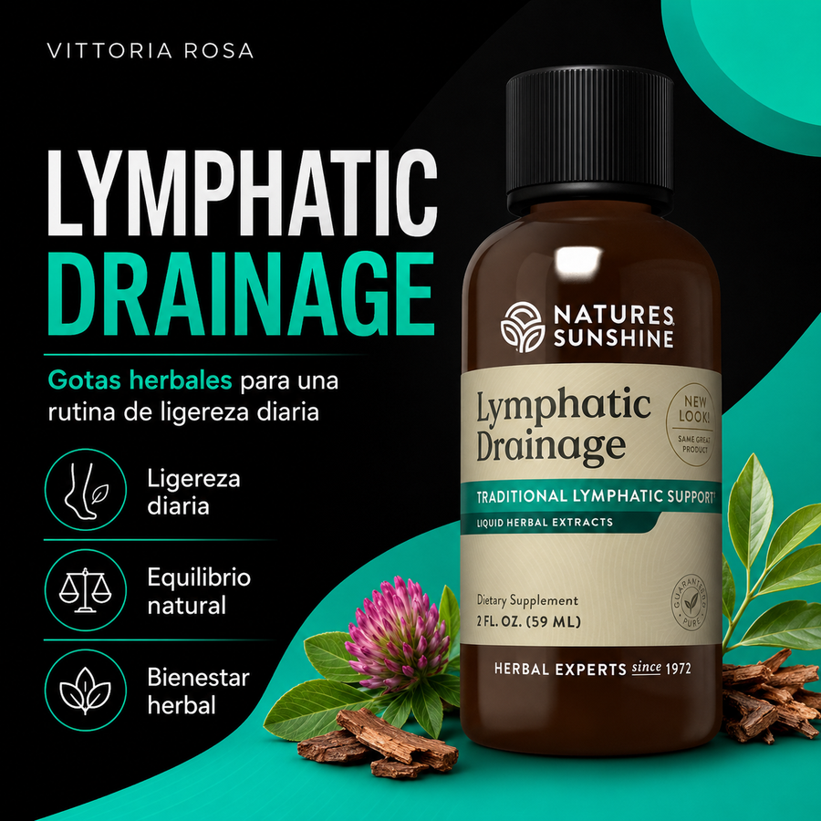 Lymphatic Drainage | Gotas Herbales para Ligereza, Equilibrio y Bienestar Diario