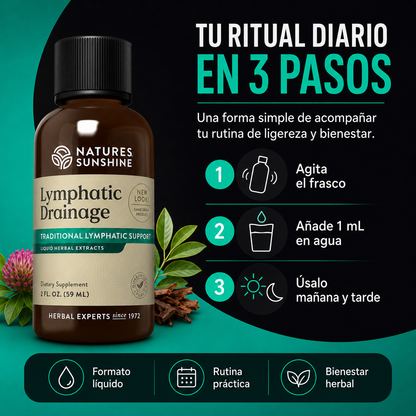 Lymphatic Drainage | Gotas Herbales para Ligereza, Equilibrio y Bienestar Diario