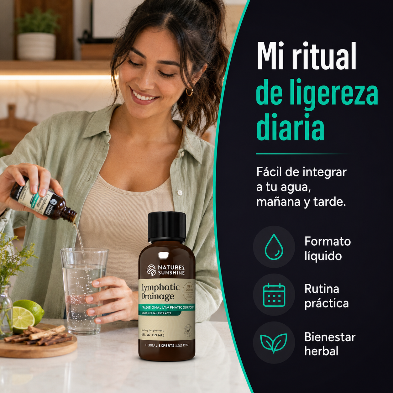 Lymphatic Drainage | Gotas Herbales para Ligereza, Equilibrio y Bienestar Diario