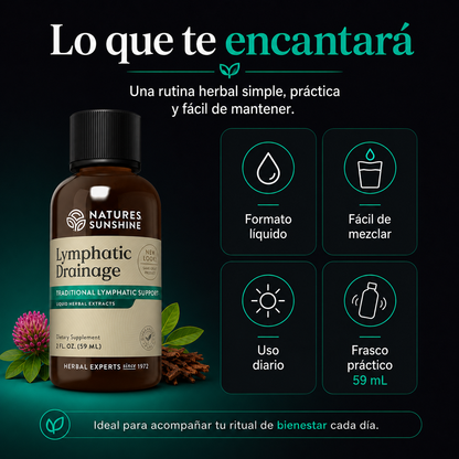 Lymphatic Drainage | Gotas Herbales para Ligereza, Equilibrio y Bienestar Diario