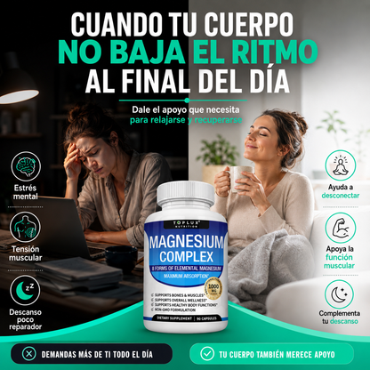 Magnesium Complex 8 en 1 | Apoya el Descanso, la Relajación y la Función Muscular