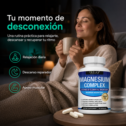 Magnesium Complex 8 en 1 | Apoya el Descanso, la Relajación y la Función Muscular