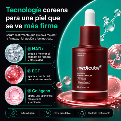 NAD+ EGF Firming Serum | Sérum Reafirmante con Péptidos para Rostro y Cuello