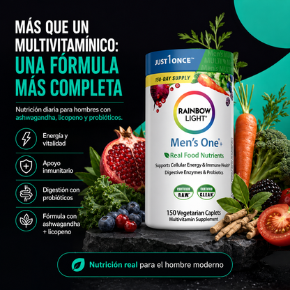 Men's One + | Multivitamínico Integral para Hombres con Ashwagandha, Licopeno y Probióticos