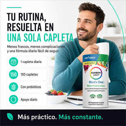Men's One + | Multivitamínico Integral para Hombres con Ashwagandha, Licopeno y Probióticos