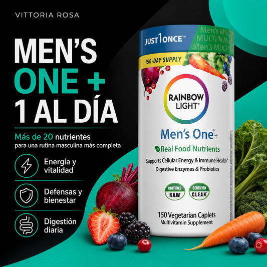 Men's One + | Multivitamínico Integral para Hombres con Ashwagandha, Licopeno y Probióticos