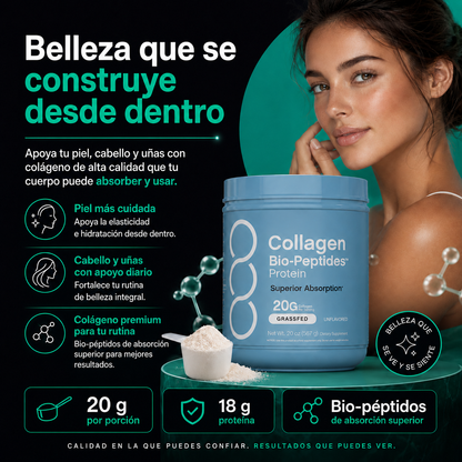 NeoCell Péptidos de Colágeno en Polvo | 20 g para Piel, Cabello, Uñas y Movilidad